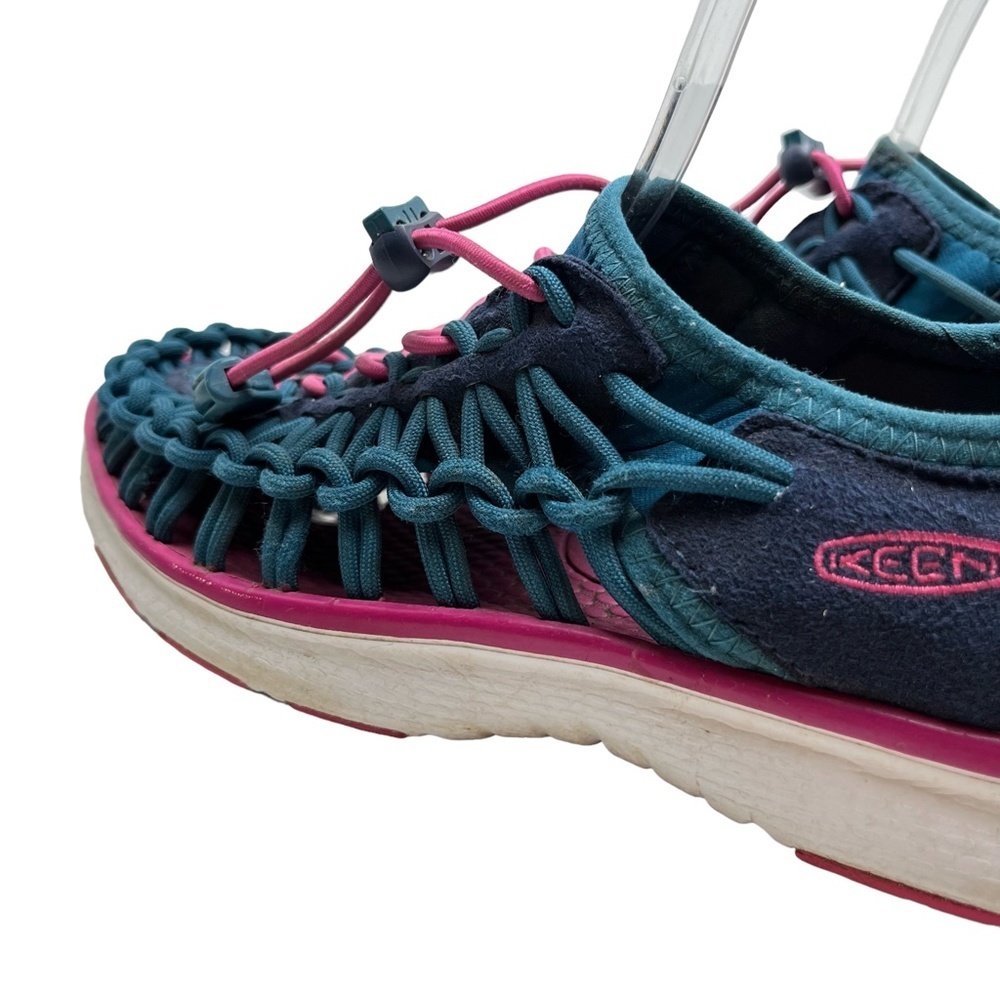 KEEN Teal Blue Pink Closed Toe Sneakers Sandals Hiking Fishing Camping Shoes  5 - Picture 11 of 15